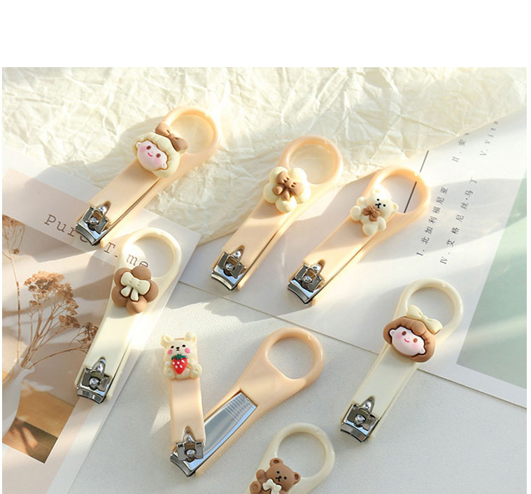 Fashion Cream-little Girl Plastic Cartoon Nail Clippers,Beauty tools