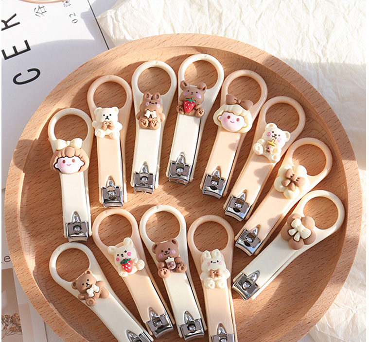 Fashion Cream-little Girl Plastic Cartoon Nail Clippers,Beauty tools