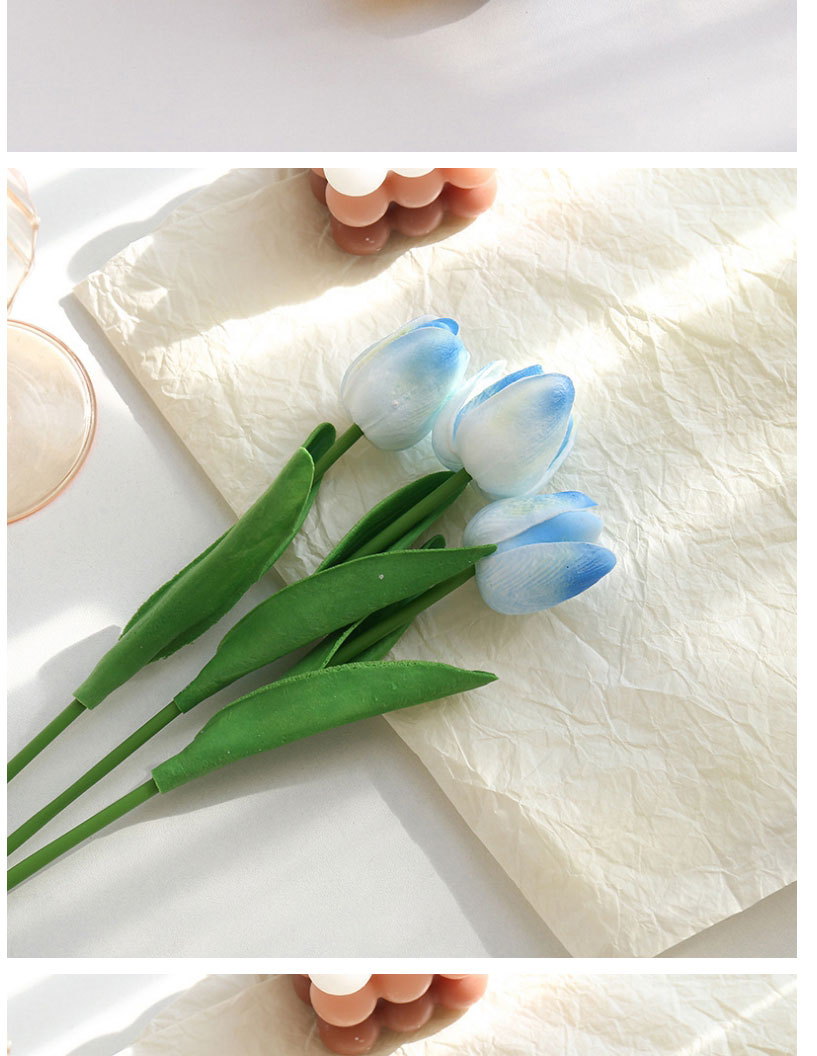 Fashion White Pu Simulation Tulip Fake Flower,Home Decor