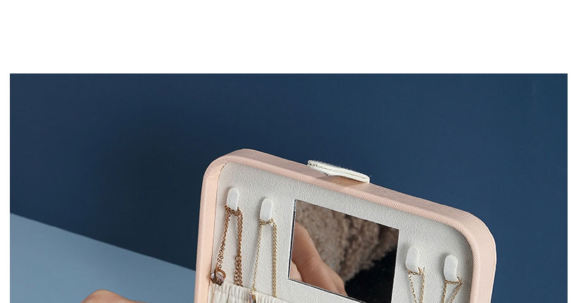 Fashion White Flip Cover Portable Storage Box,Phone Hlder