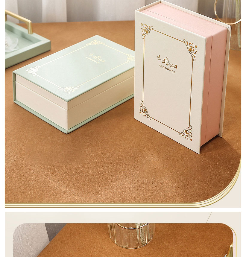 Fashion White Flip Book Multifunctional Storage Box,Phone Hlder