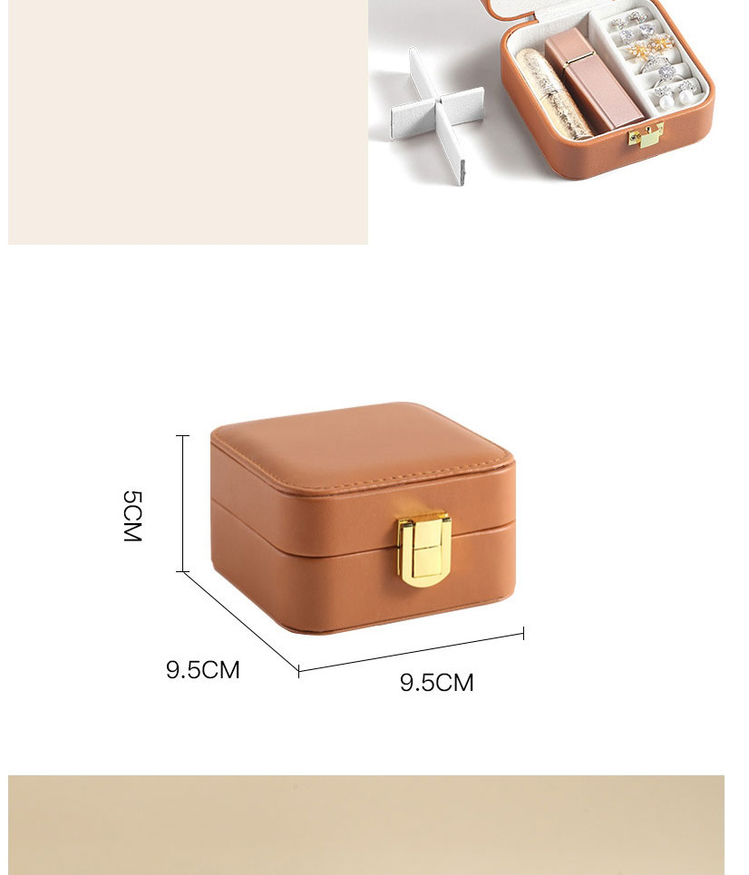 Fashion Off-white Pu Leather Clamshell Storage Box,Phone Hlder