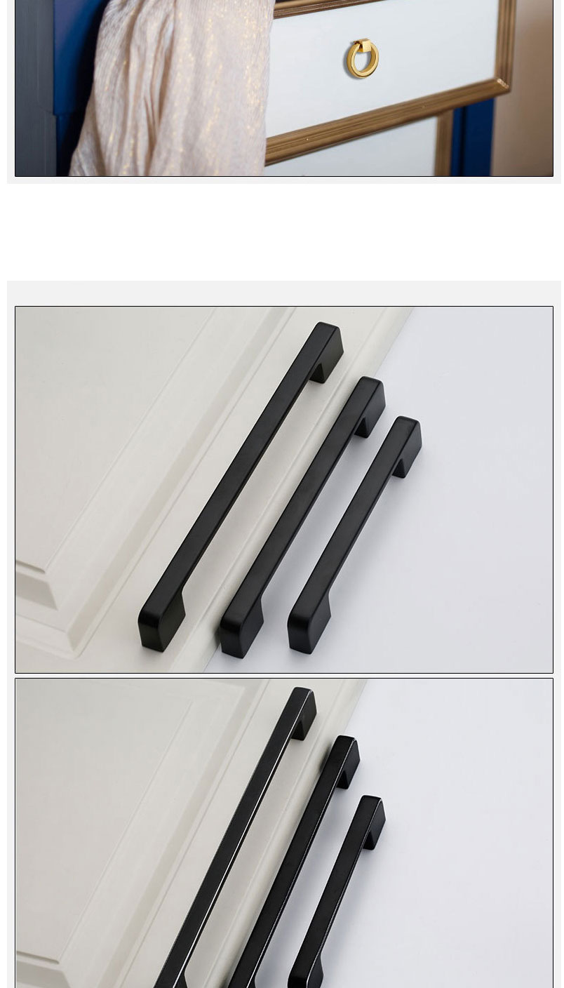 Fashion Nickel Wire Drawing 2354-128 Pitch Zinc Alloy Geometric Drawer Wardrobe Door Handle,Household goods