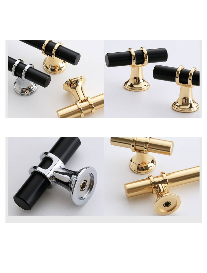Fashion Brushed Copper/rose Gold 6816a-320 Pitch Zinc Alloy Geometric Drawer Wardrobe Door Handle,Household goods