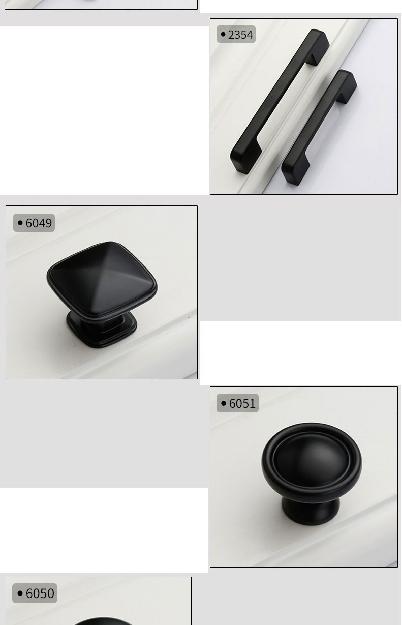 Fashion Black 6056-128 Pitch Zinc Alloy Geometric Drawer Wardrobe Door Handle,Household goods