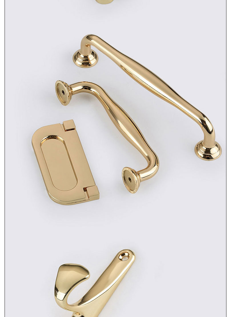 Fashion Rose Gold 1300a-128 Hole Pitch Zinc Alloy Geometric Drawer Wardrobe Door Handle,Household goods
