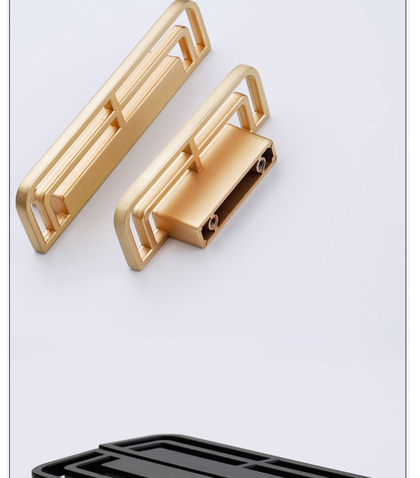 Fashion Brushed Copper 6285-32 Pitch Zinc Alloy Geometric Drawer Wardrobe Door Handle,Household goods