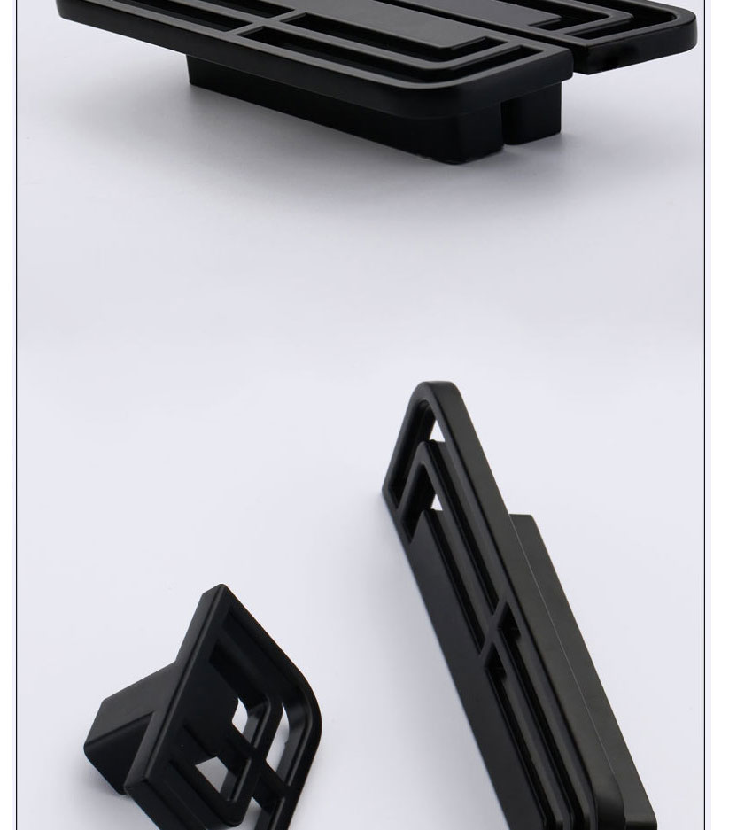 Fashion Black 6285-single Hole Zinc Alloy Geometric Drawer Wardrobe Door Handle,Household goods