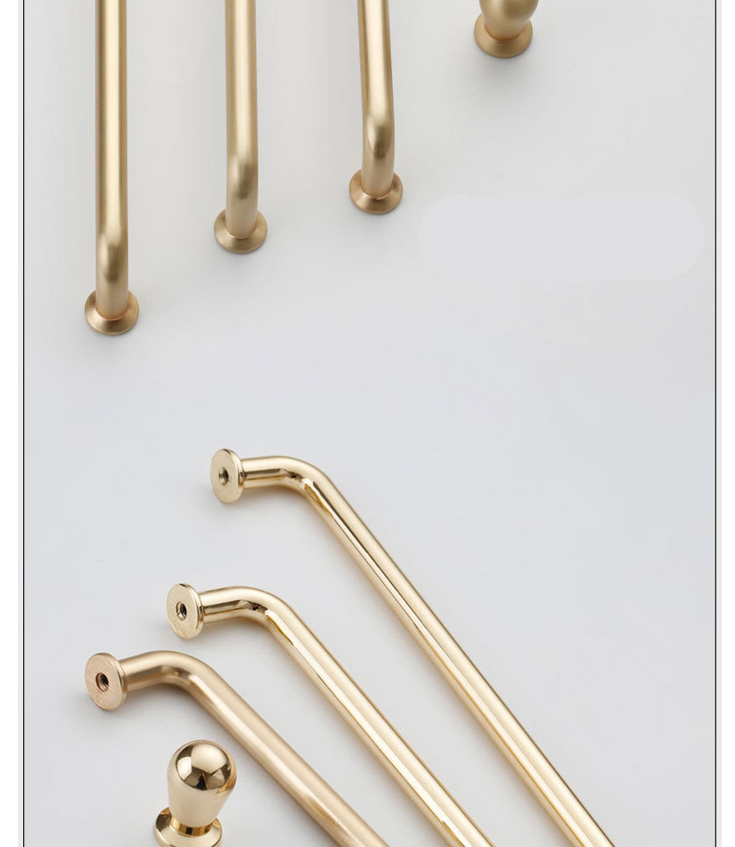 Fashion Rose Gold 6284-single Hole Zinc Alloy Geometric Drawer Wardrobe Door Handle,Household goods