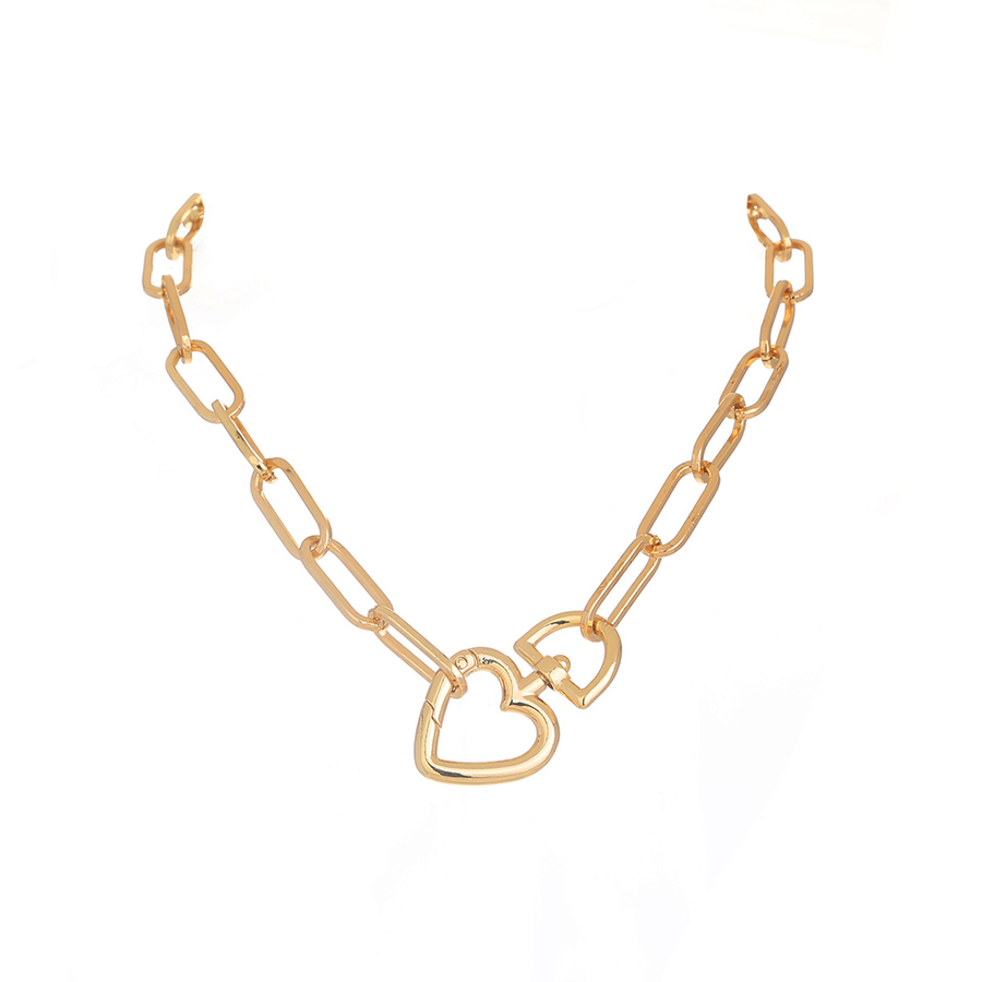 Fashion Gold Alloy Love Chain Necklace,Chains