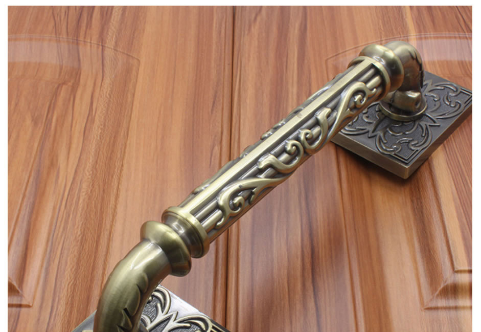 Fashion 9855 Red Ancient-total Length 310mm Zinc Alloy Geometric Cabinet Handle,Household goods