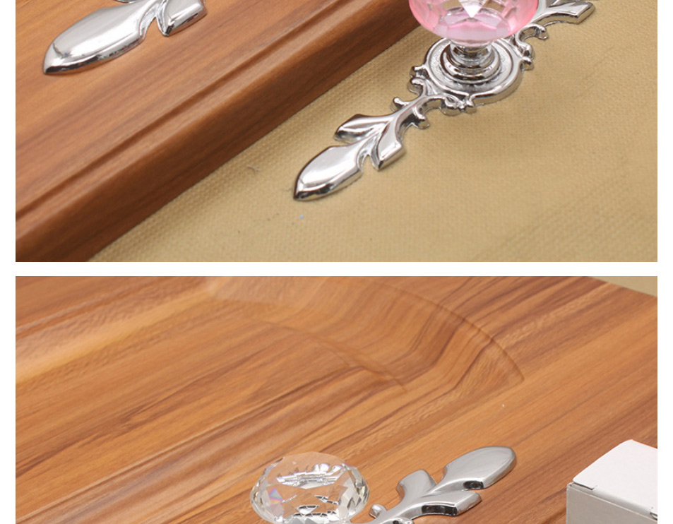 Fashion 701 Diameter 30mm Zinc Alloy Geometric Crystal Cabinet Handle,Household goods