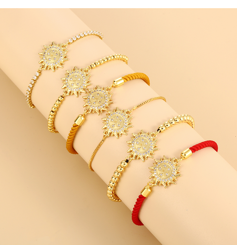 Fashion Gold Copper Inlaid Zirconium Irregular Bracelet,Bracelets