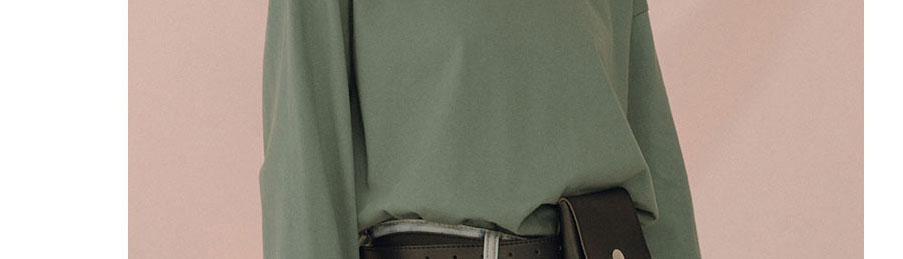 Fashion Waist Bag Type D (black) Faux Leather Rivet Cell Phone Bag Thin Belt,Thin belts