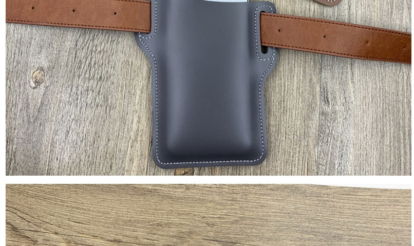 Fashion Black Pu Leather Waist Phone Case,Household goods