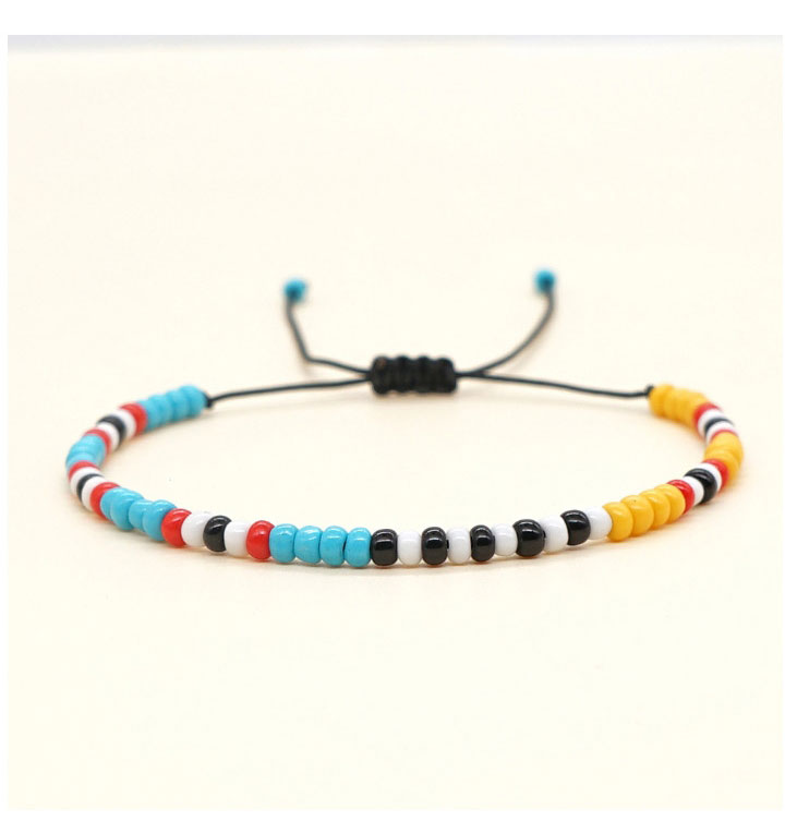 Fashion B Colorful Rice Bead Beaded Pull Handle Rope,Beaded Bracelet