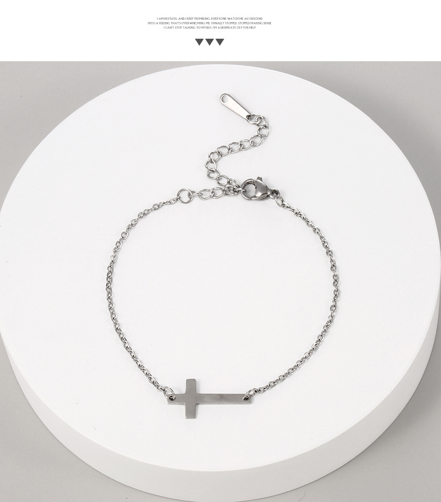 Fashion Silver-5 Titanium Steel Hollow Wing Bracelet,Bracelets