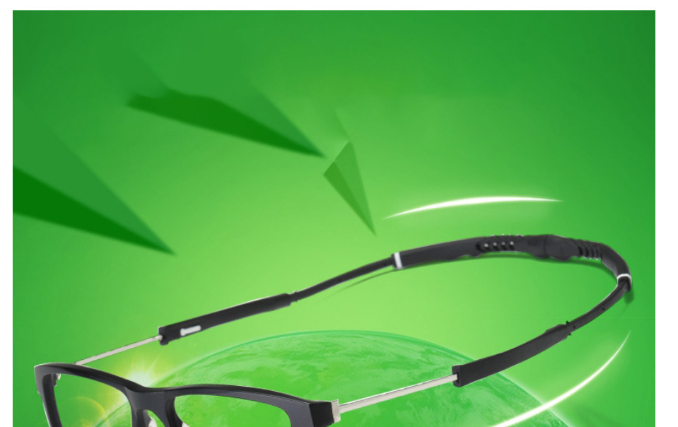 Fashion Black Frame Geometric Magnetic Sunglasses Lens Set,Glasses Accessories