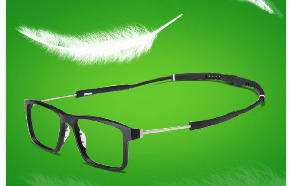 Fashion Black Frame Geometric Magnetic Sunglasses Lens Set,Glasses Accessories