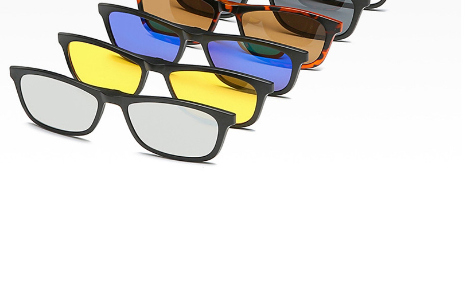 Fashion 2317atr Material Frame Geometric Magnetic Sunglasses Lens Set,Glasses Accessories