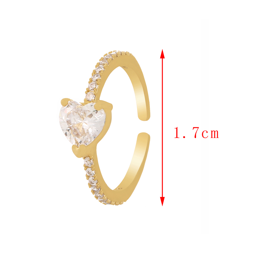 Fashion White Titanium Steel Inlaid Zirconium Love Ring,Rings