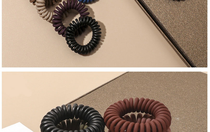 Fashion Black High Elastic Frosted Small Telephone Ring,Hair Ring
