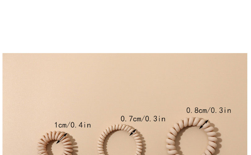 Fashion Frosted Small Telephone Circle-deep Coffee Matte Frosted Phone Cord,Hair Ring