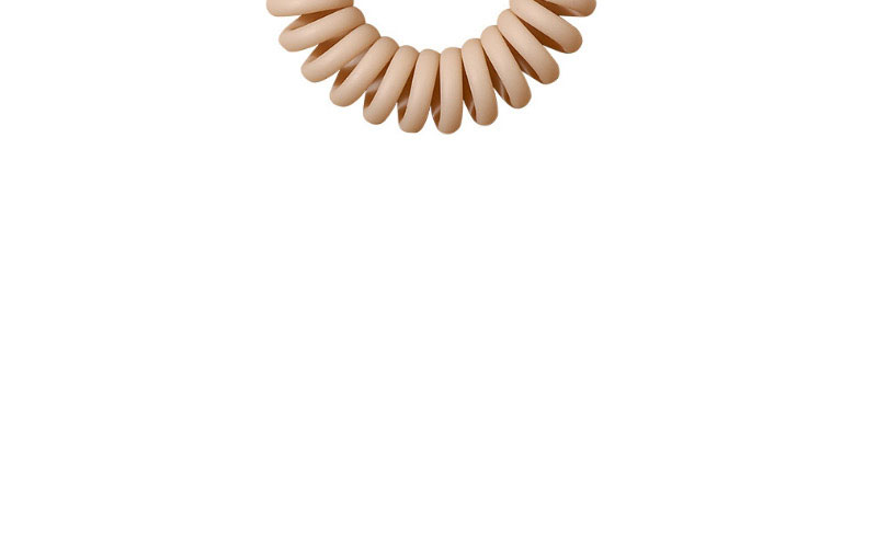 Fashion Matte Frosted Telephone Line-beige Matte Frosted Phone Cord,Hair Ring
