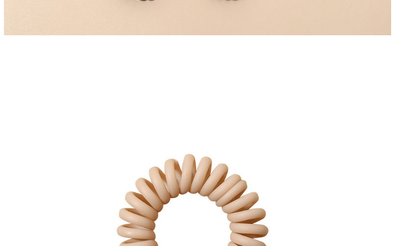 Fashion Matte Frosted Phone Cord-bare Pink Matte Frosted Phone Cord,Hair Ring