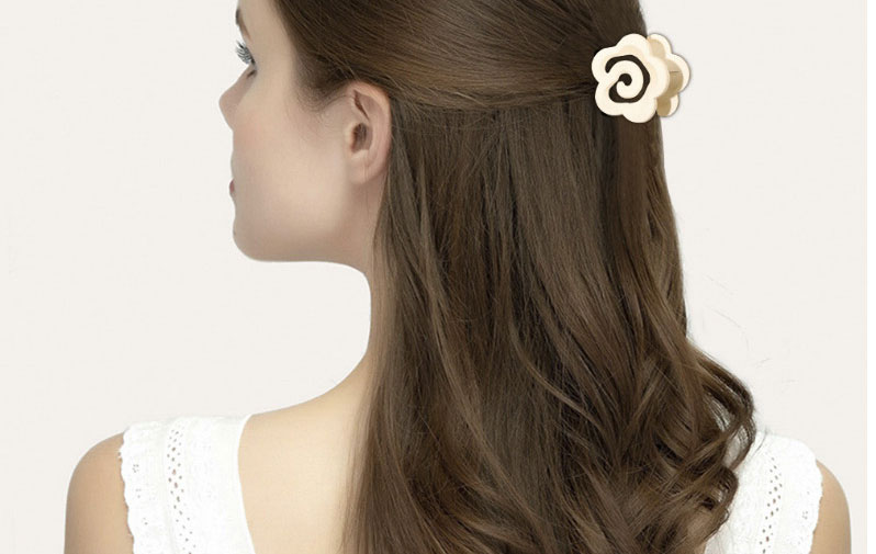 Fashion Milk Coffee Cloud Frosted Clamp,Hair Claws