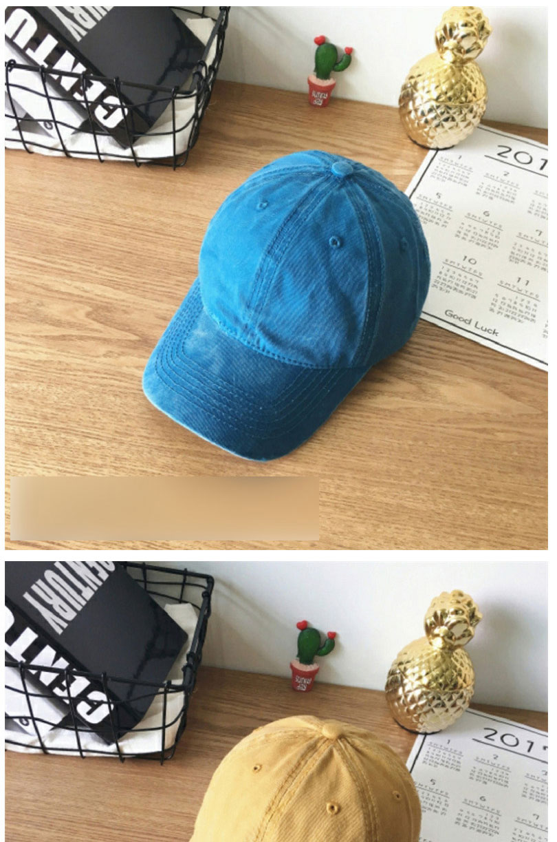 Fashion Blue Cotton Bent-brim Denim Baseball Cap,Baseball Caps