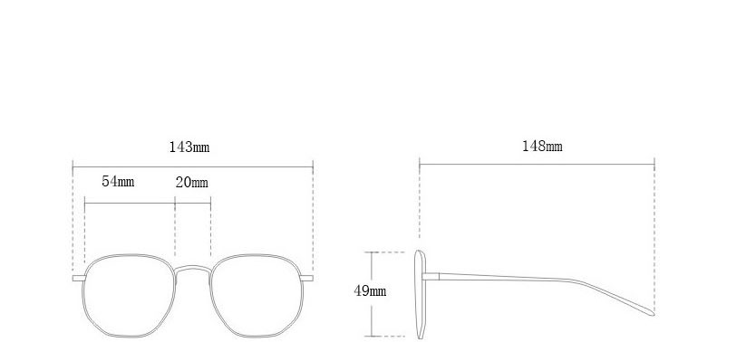 Fashion Transparent White Rice Nail Square Flat Glasses Frame,Fashion Glasses