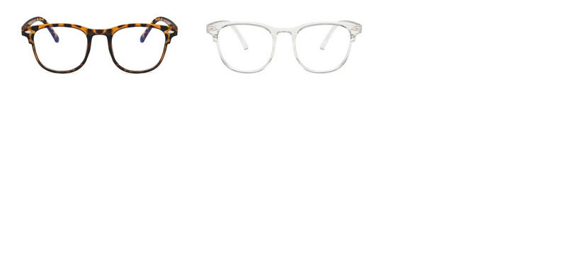 Fashion Transparent Gray Rice Nail Square Flat Glasses Frame,Fashion Glasses