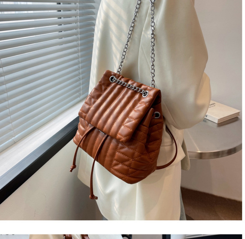 Fashion Off-white Pu Soft Leather Rhomboid Backpack,Backpack