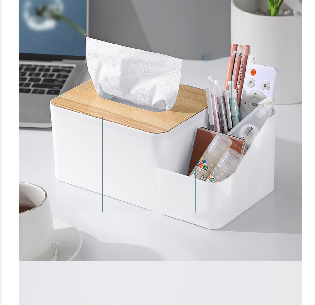 Fashion White Household Pumping Box With Partitioned Storage Box,Household goods