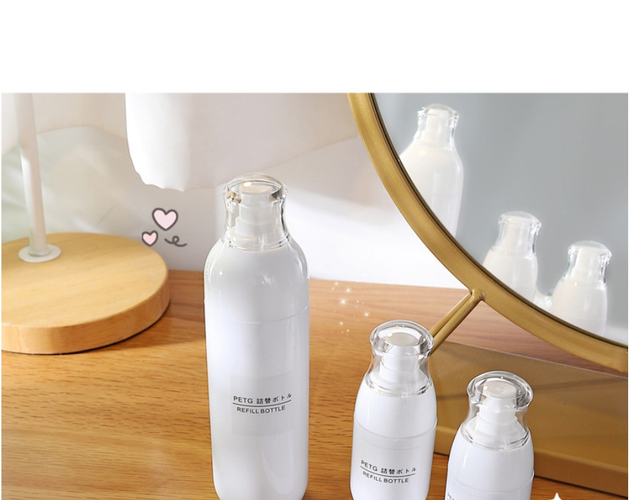 Fashion White 50ml Pp Sub-bottling Press Spray Bottle,Household goods