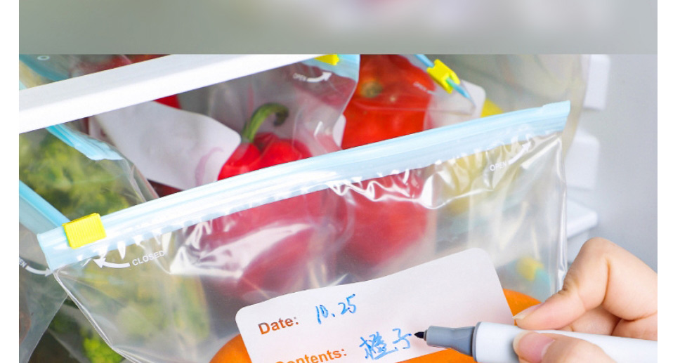 Fashion 20 Medium-slide Lock Fresh-keeping Bags Household Food Grade Self-sealing Vacuum Preservation Bag,Household goods