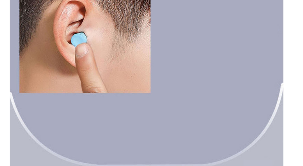 Fashion 10 Blue Anti-noise Silicone Earplugs,Household goods