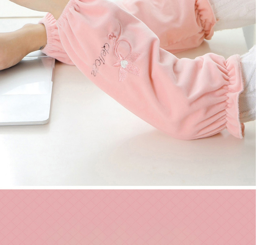 Fashion Pink Anti-dirty And Wear-resistant Crystal Velvet Sleeves,Household goods