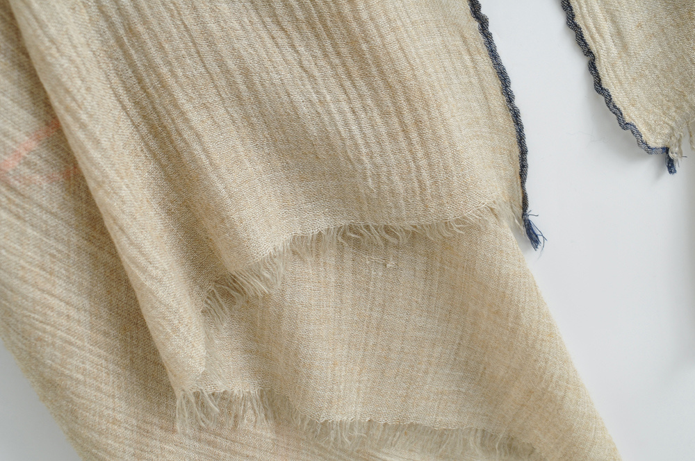 Fashion Light Grey Cotton Geometric Scarf,knitting Wool Scaves