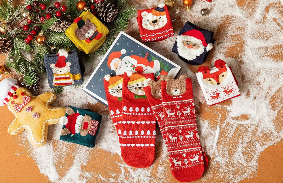 Fashion A Cotton Christmas Socks Set,Fashion Socks