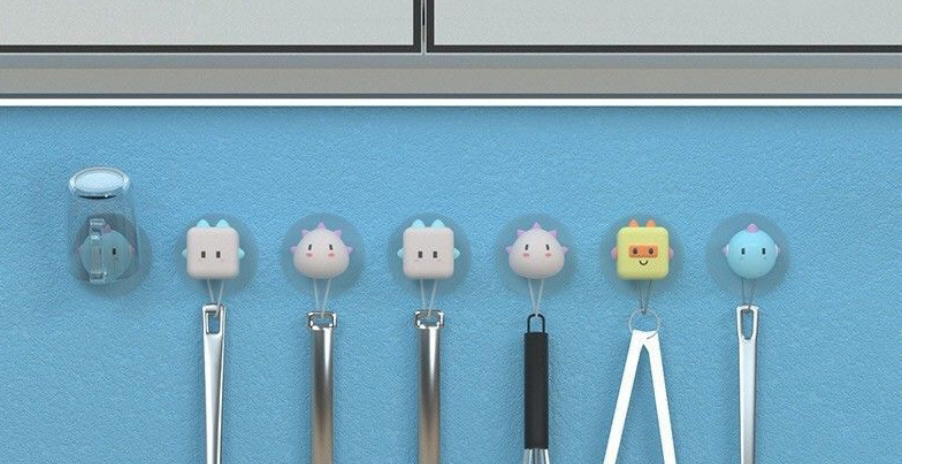 Fashion Cute Pet Mobs Three-dimensional Cute Pet Free Punch Hook,Household goods