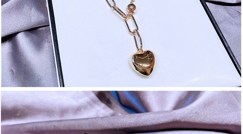 Fashion Gold Alloy Glossy Love Necklace,Pendants