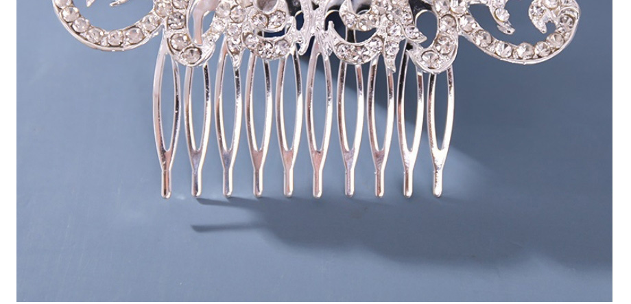 Fashion Fs174 Geometric Pearl Twisted Pattern Braided Tooth Comb,Bridal Headwear