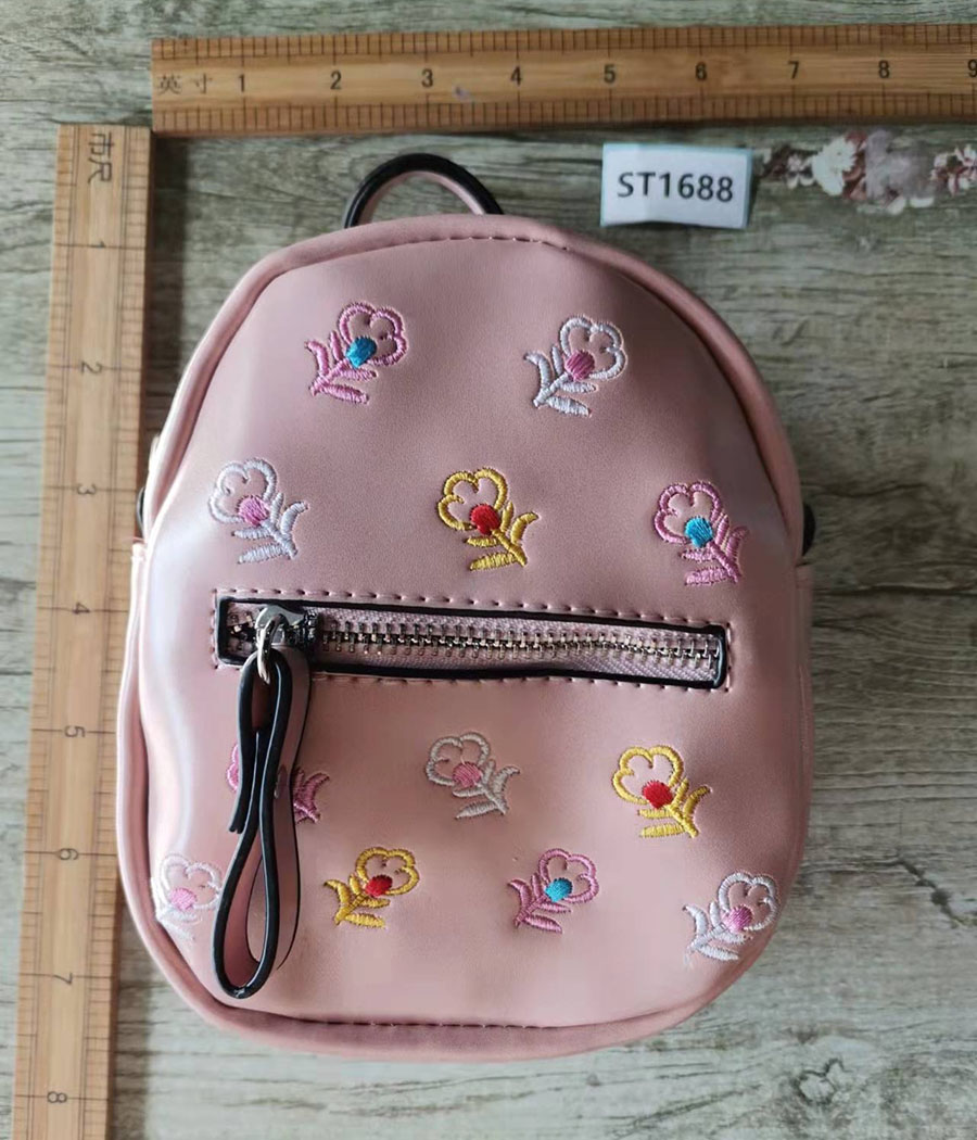 Fashion Pink Pu Geometric Print Large Capacity Backpack,Backpack