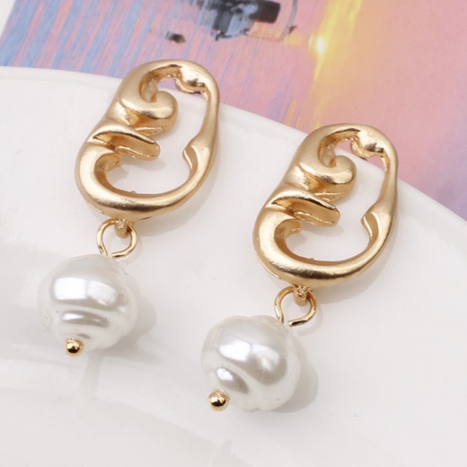 Fashion 3# Alloy Pearl Geometric Stud Earrings,Stud Earrings