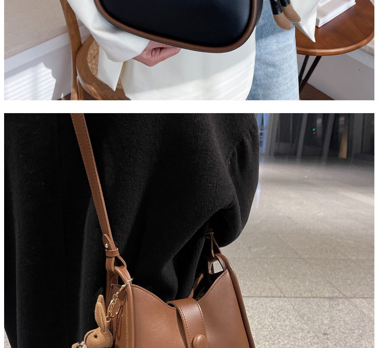 Fashion Khaki Pu Large Capacity Messenger Bag,Shoulder bags