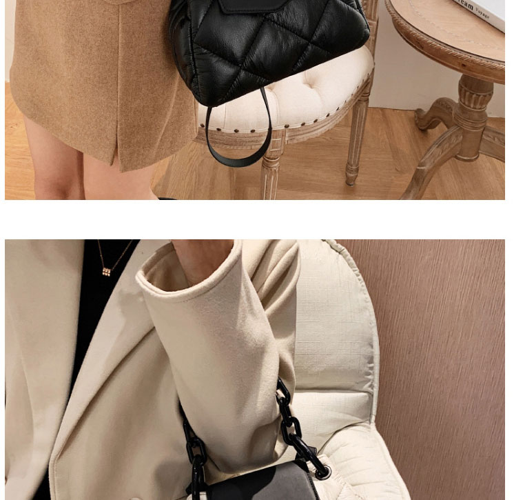 Fashion Coffee Color Pu Large Capacity Rhombus Crossbody Bag,Shoulder bags