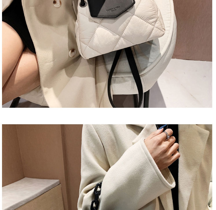 Fashion White Pu Large Capacity Rhombus Crossbody Bag,Shoulder bags