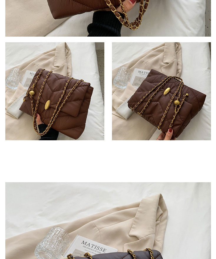 Fashion Brown Pu Large Capacity Messenger Bag,Shoulder bags
